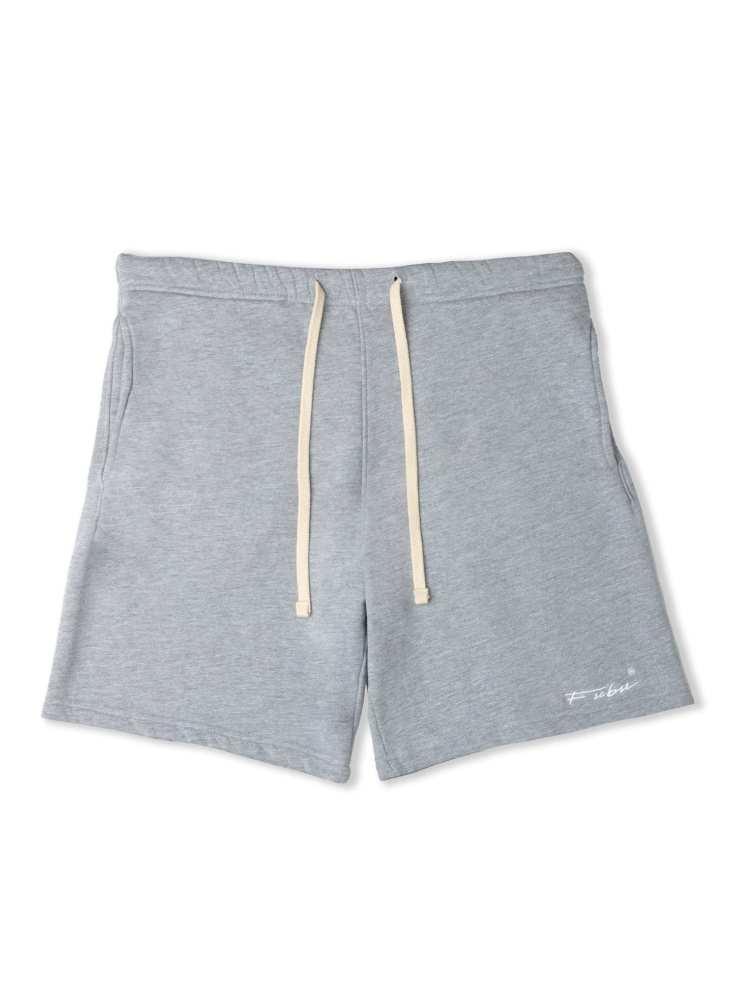 Signature Embroidered Shorts - Heather Gray