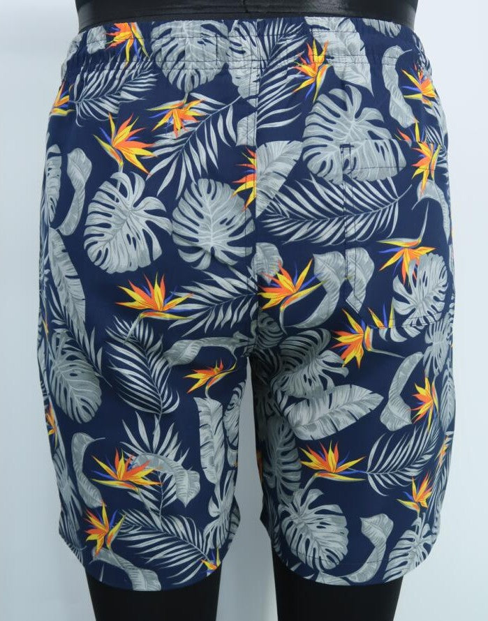 MEN MICROFIBER SHORTS-NAVY