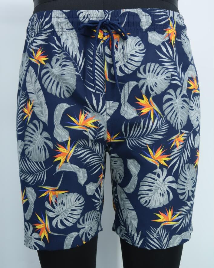 MEN MICROFIBER SHORTS-NAVY