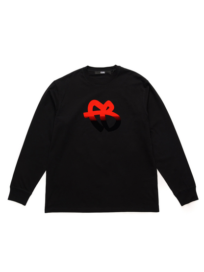 Ombre' Long Sleeve Tee - Black