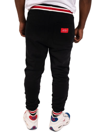 Varsity Chenille Patch Jogger - Black