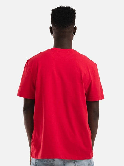 Reflection Script Tee - Red