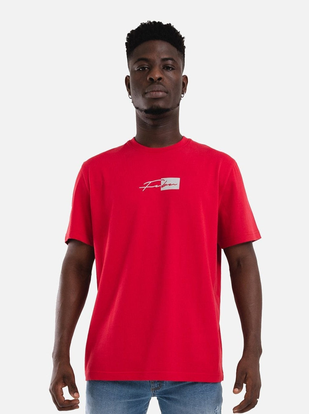 Reflection Colorblock Tee - Red