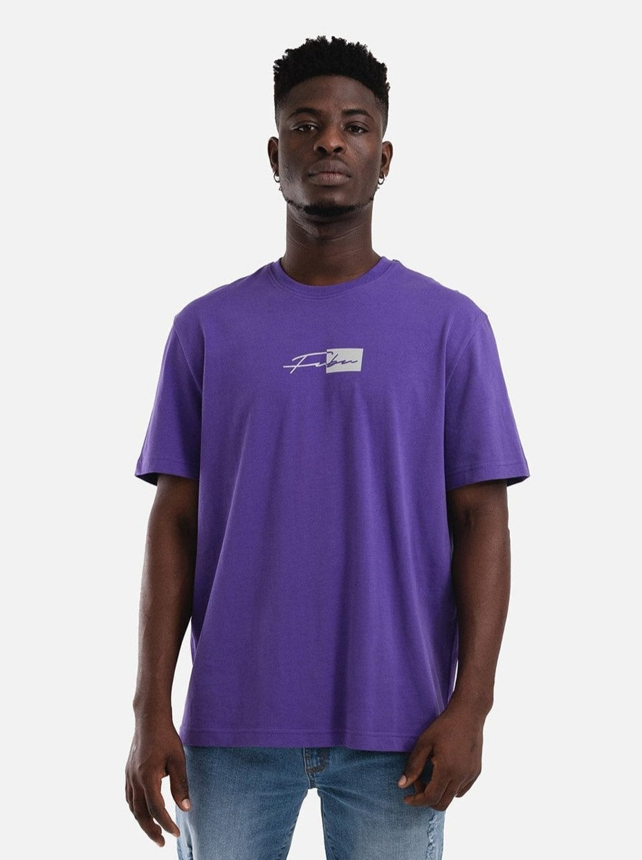 Reflection Colorblock Tee - Purple