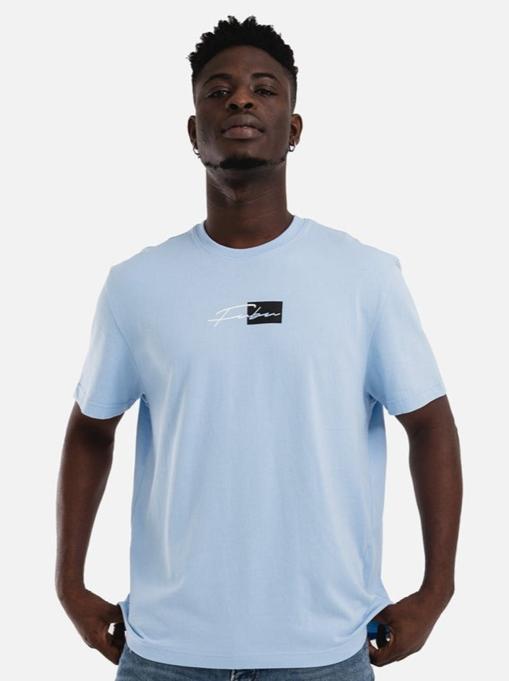 Colorblock Tee - Carolina Blue