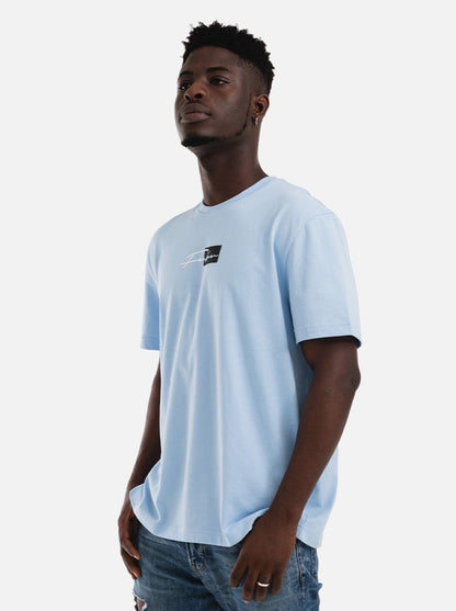 Colorblock Tee - Carolina Blue