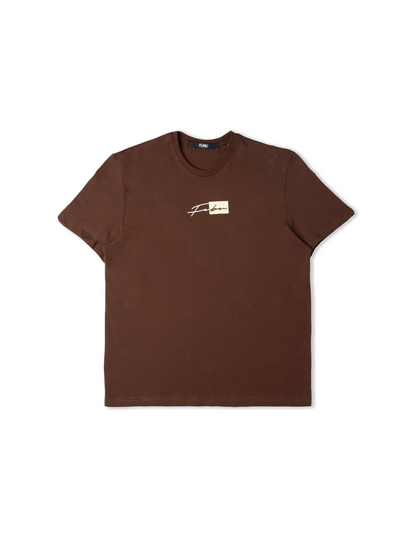 Colorblock Tee - Brown