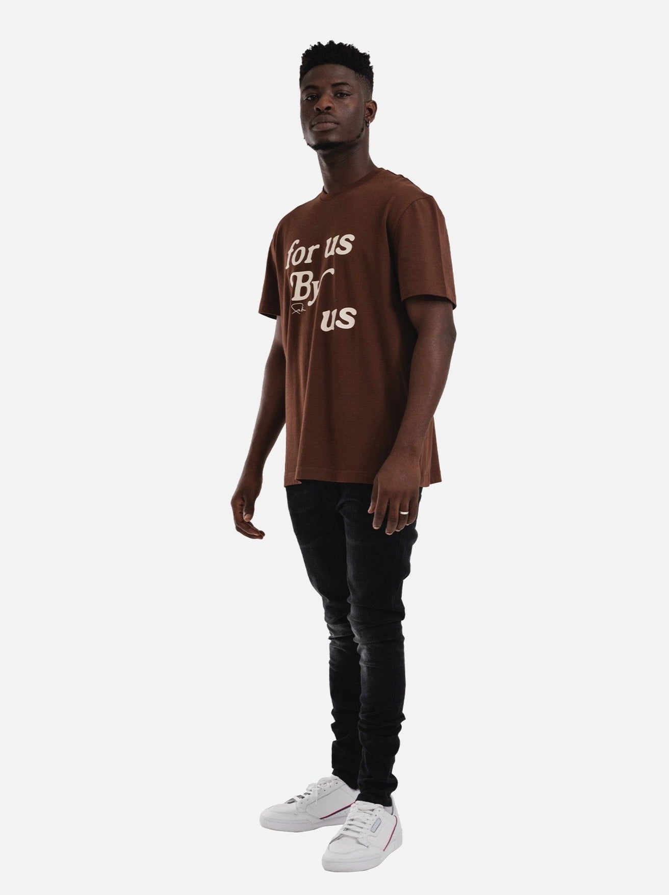 Slogan Tee - Brown