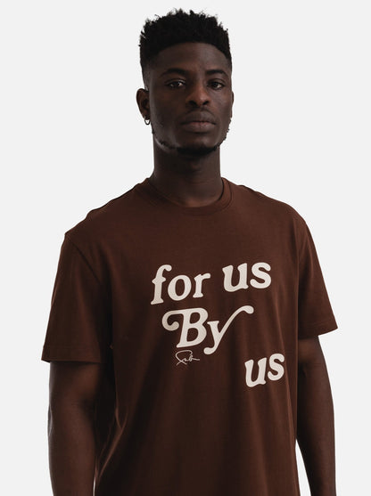 Slogan Tee - Brown