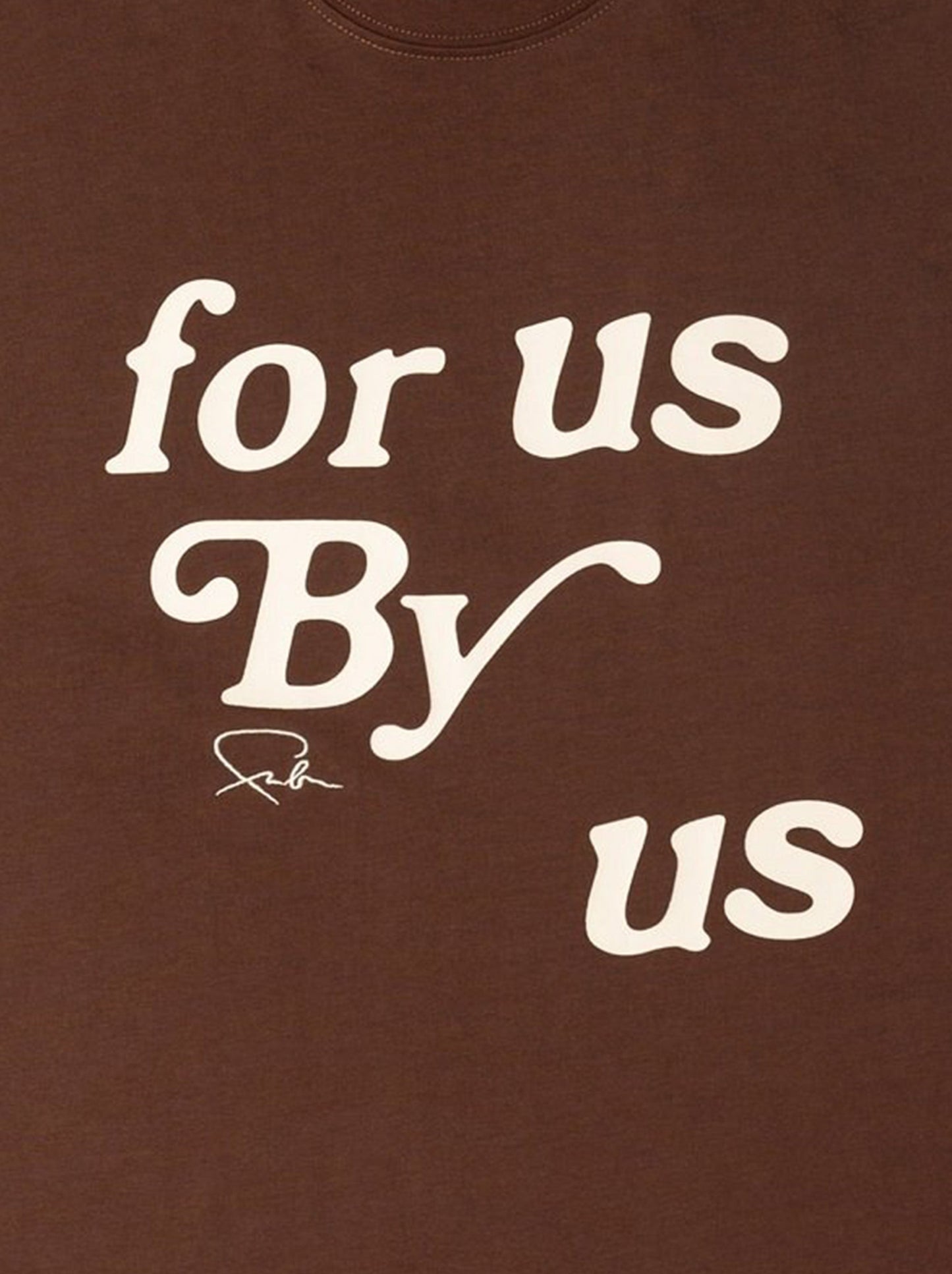 Slogan Tee - Brown