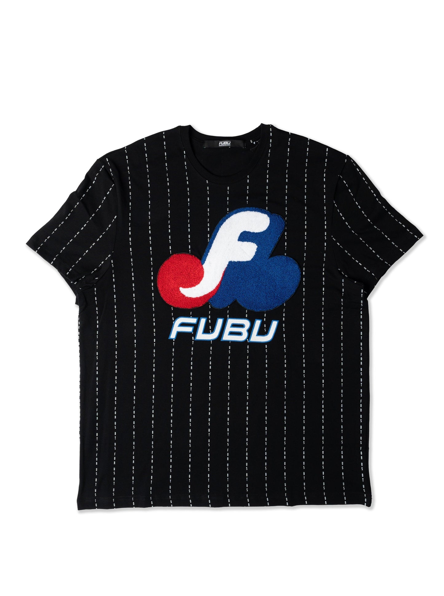 Chenille Patch Matrix Tee - Black