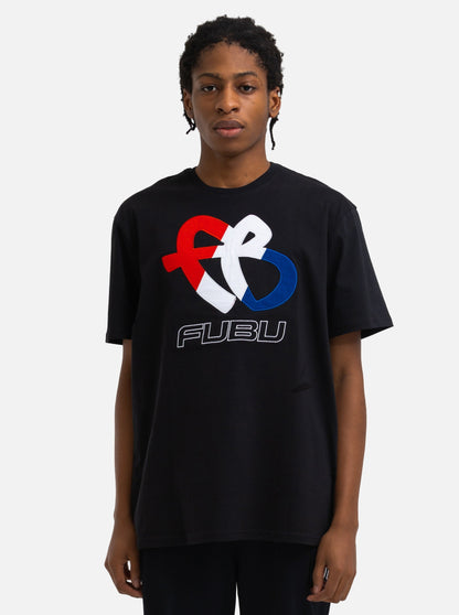 Tri-Color FB Logo Tee - Black