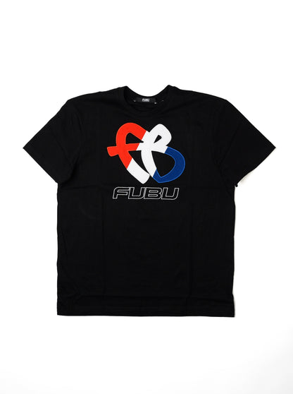 Tri-Color FB Logo Tee - Black