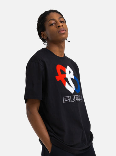 Tri-Color FB Logo Tee - Black