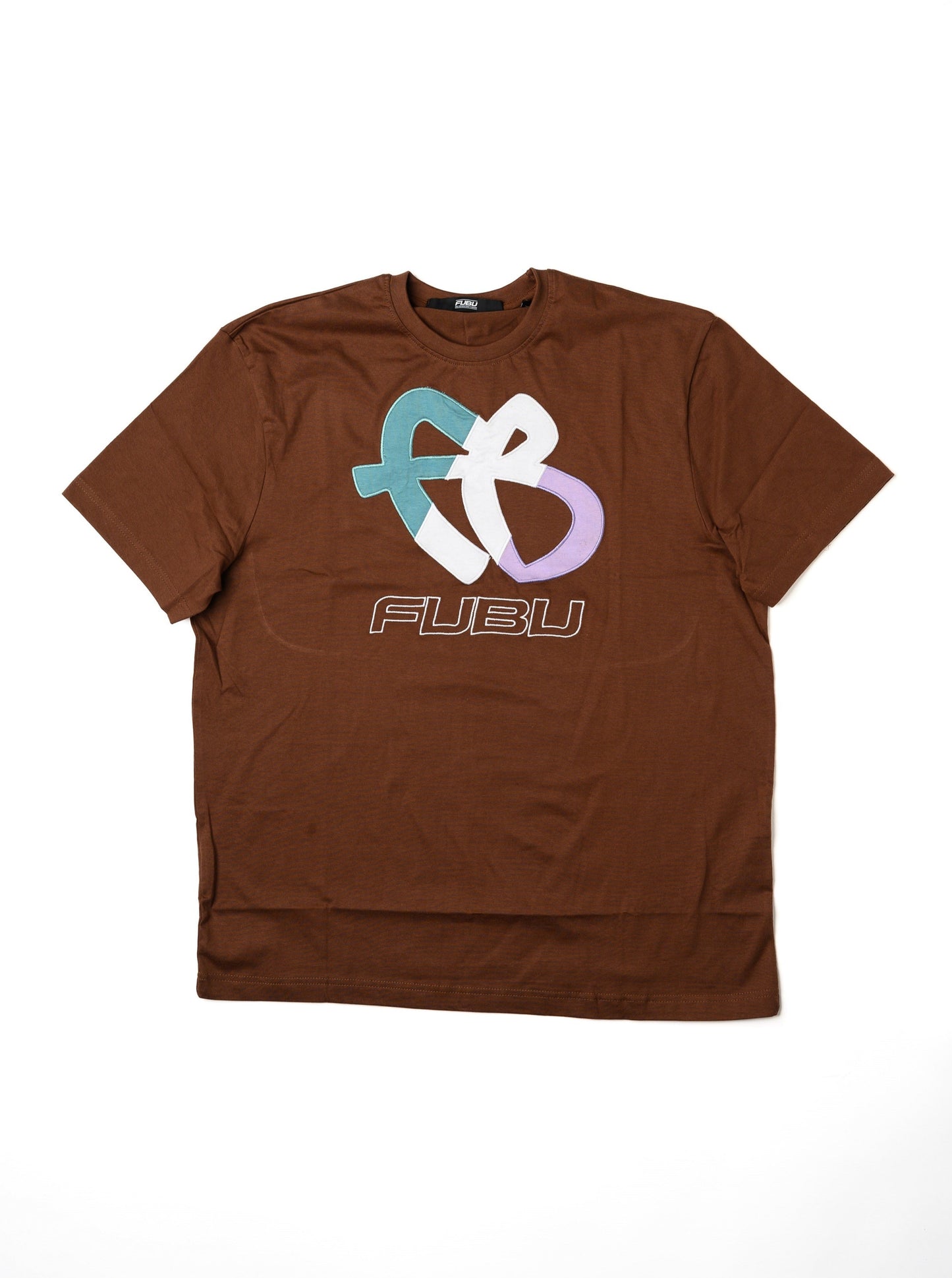 Tri-Color FB Logo Tee - Brown