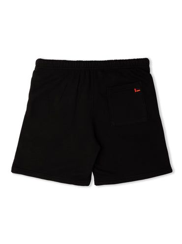 Signature Embroidered Shorts - Black