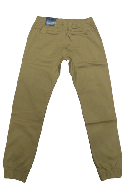 MENS FASHION STRETCH TWILL WOVEN JOGGER-CAMEL