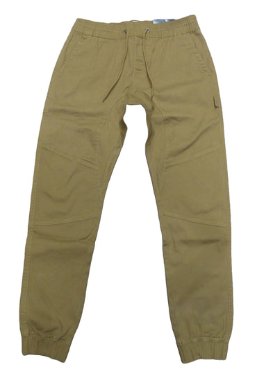 MENS FASHION STRETCH TWILL WOVEN JOGGER-CAMEL