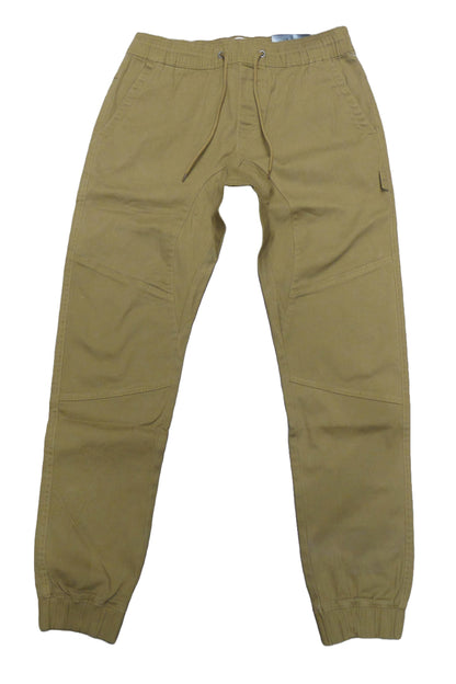 MENS FASHION STRETCH TWILL WOVEN JOGGER-CAMEL