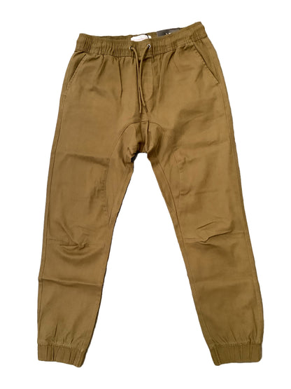 MENS FASHION STRETCH TWILL WOVEN JOGGER-CAMEL