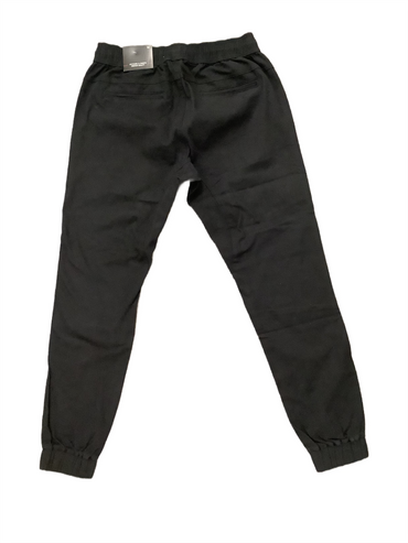 MENS FASHION STRETCH TWILL WOVEN JOGGER-CHARCOAL