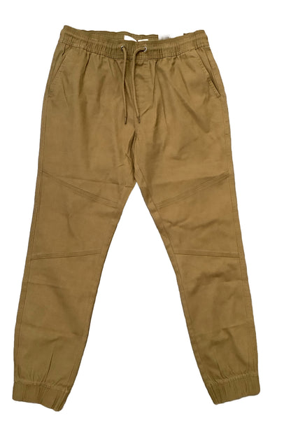 MENS FASHION STRETCH TWILL WOVEN JOGGER-CAMEL