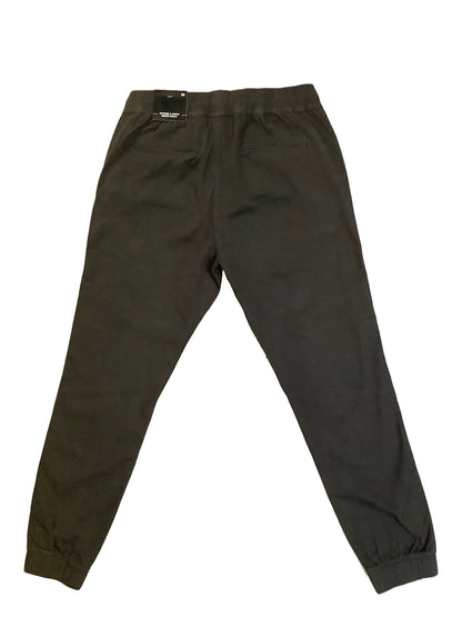 MENS FASHION STRETCH TWILL WOVEN JOGGER-CHARCOAL