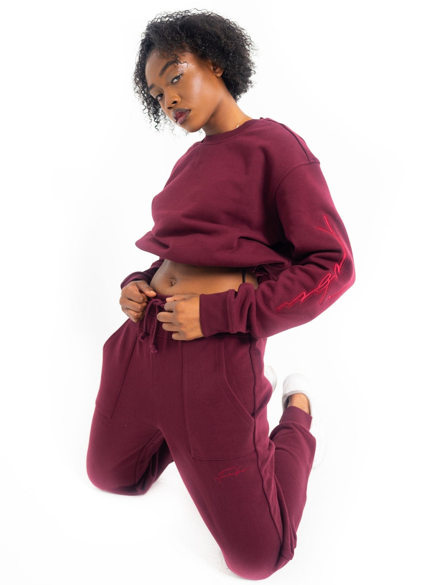 Women's Utility Signature Crewneck - Burgundy