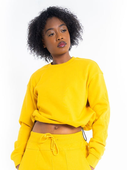 Women's Utility Signature Crewneck - Mustard