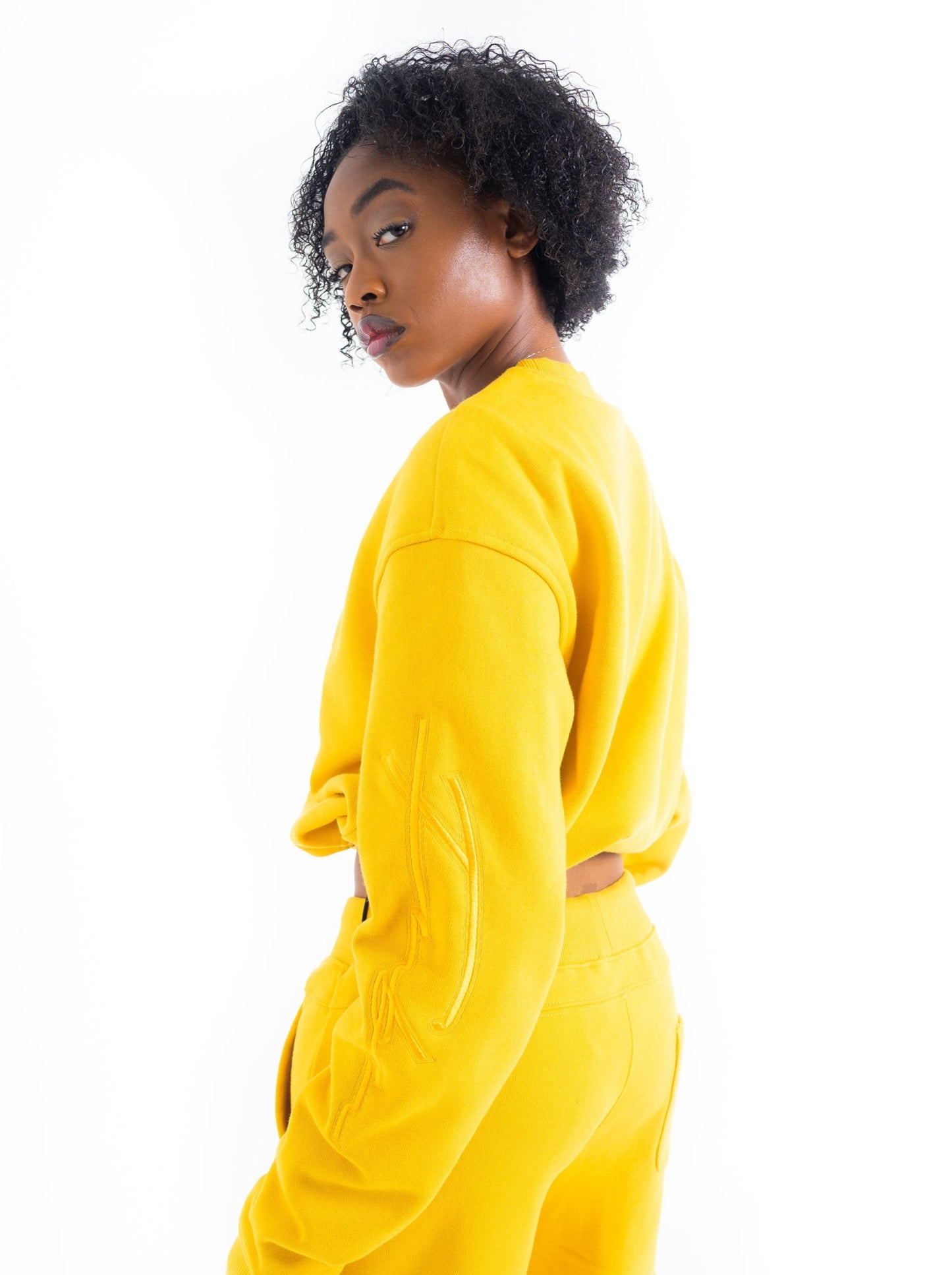 Women's Utility Signature Crewneck - Mustard