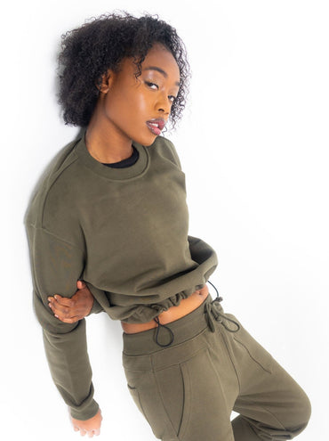 Women's Utility Signature Crewneck - Olive