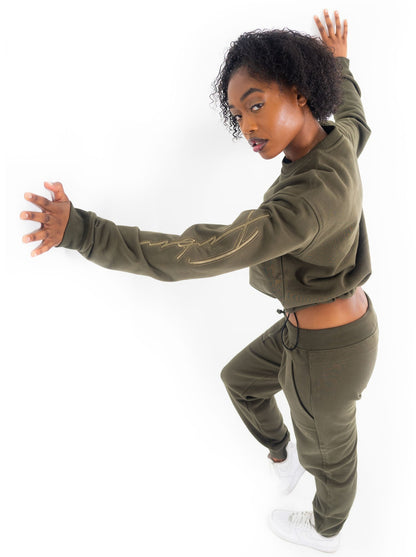 Women's Utility Signature Crewneck - Olive