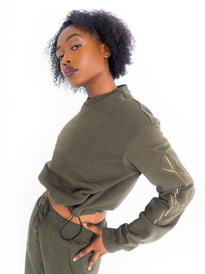 Women's Utility Signature Crewneck - Olive