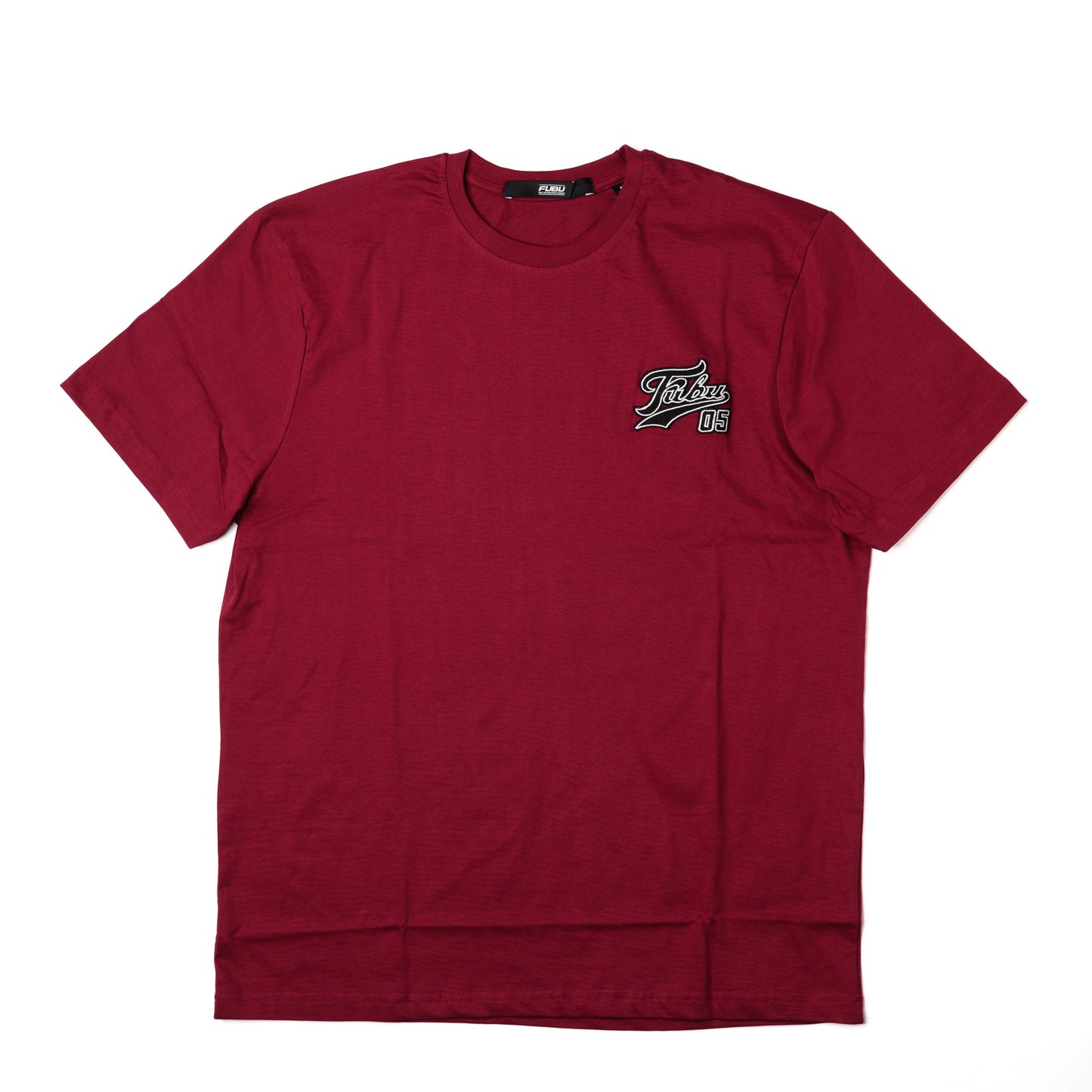 Varsity Patch Tee - Burgandy