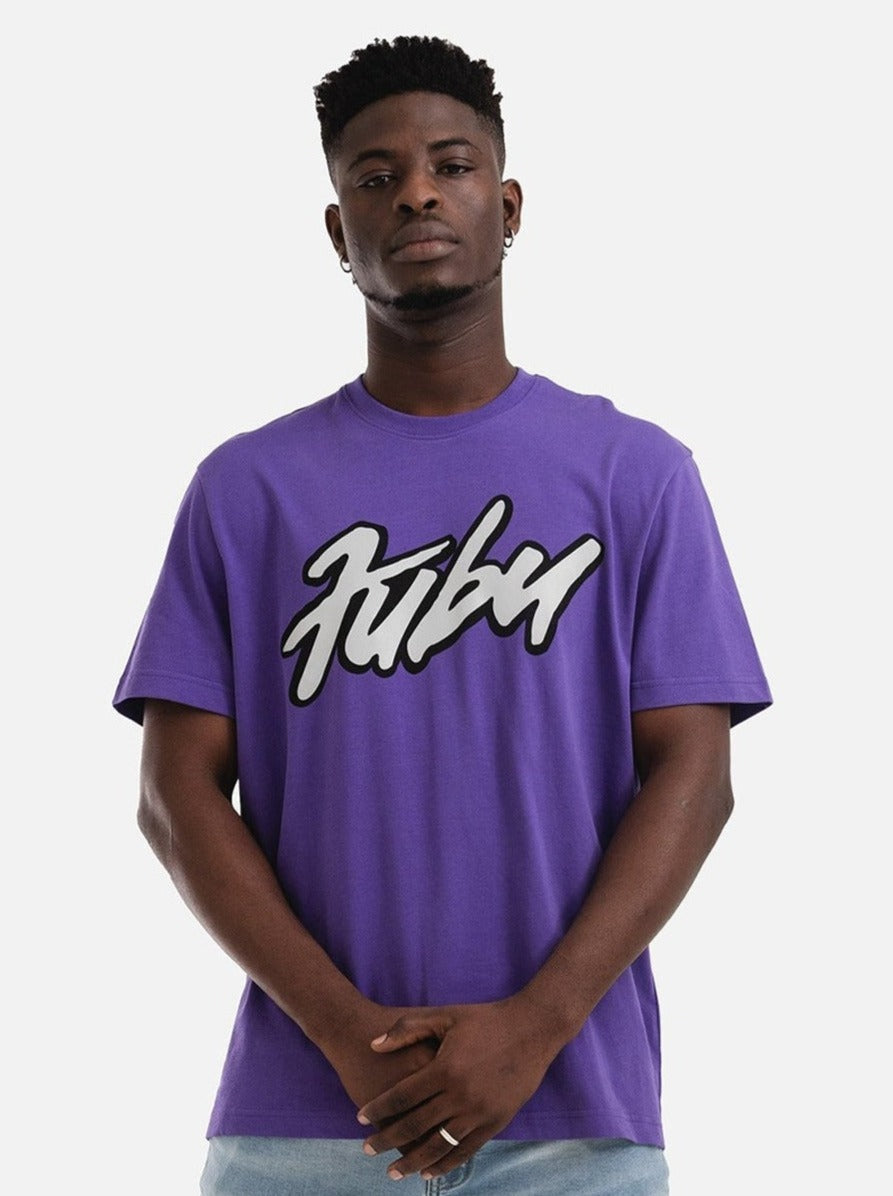 Reflection Script Tee - Purple