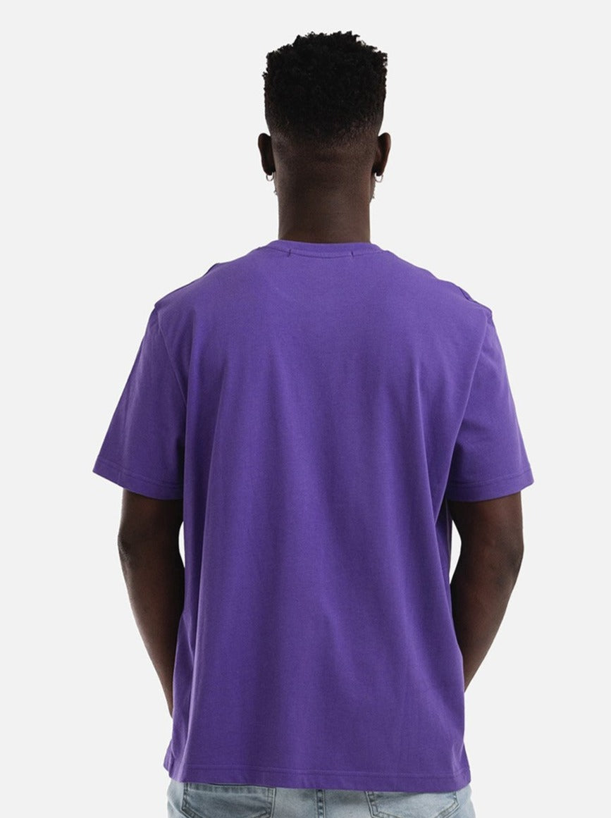 Reflection Script Tee - Purple