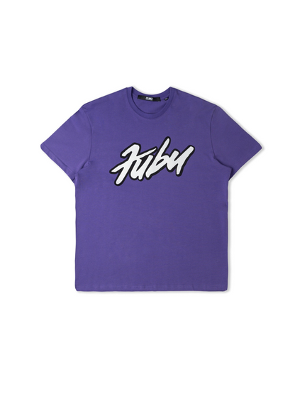 Reflection Script Tee - Purple