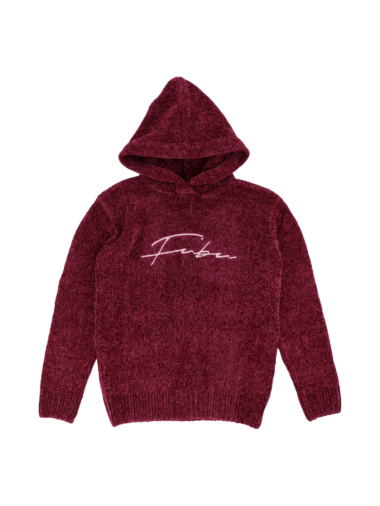 Women's Cozy Chenille Hoodie - Burgundy