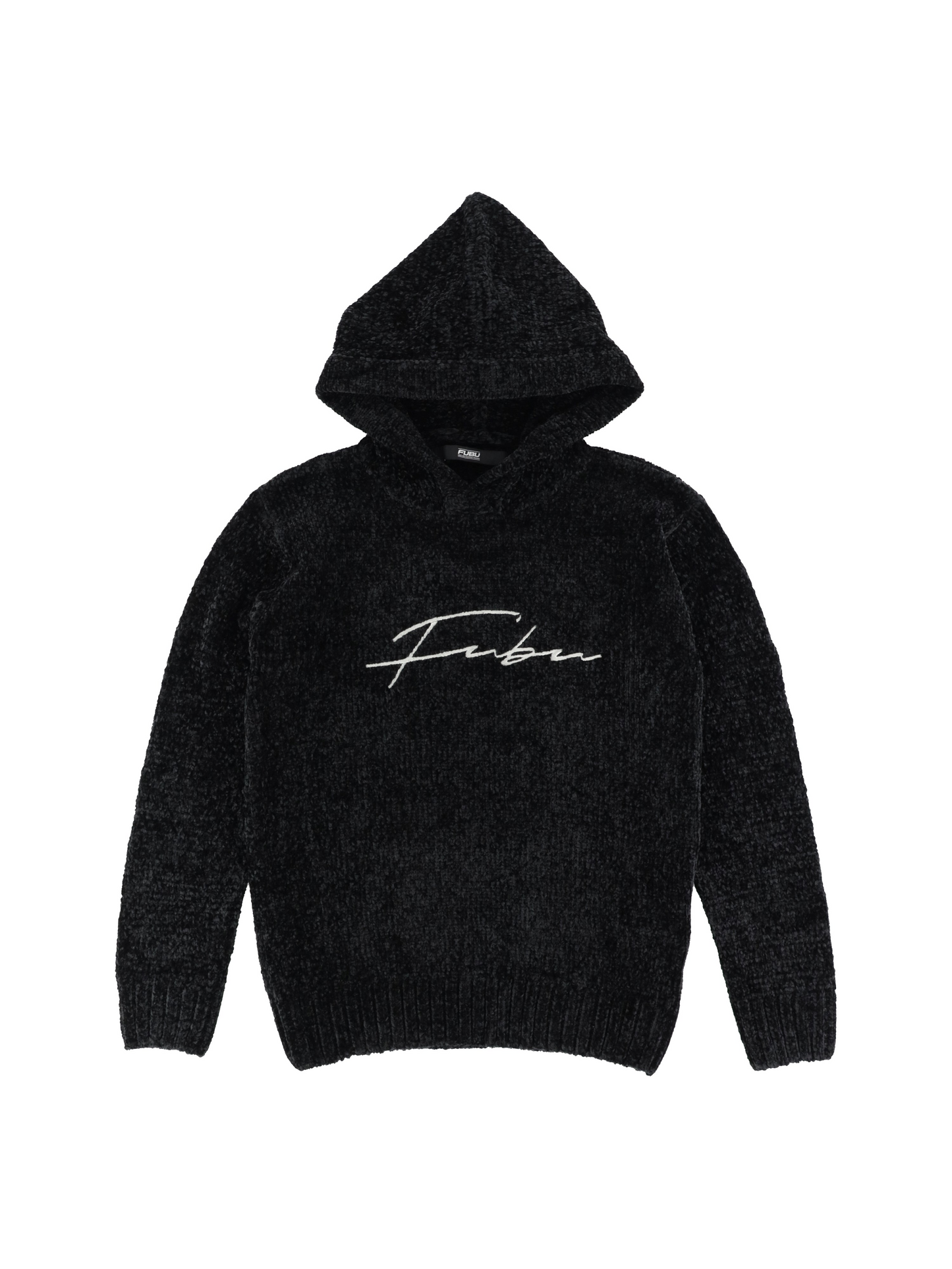 Women's Cozy Chenille Hoodie - Black