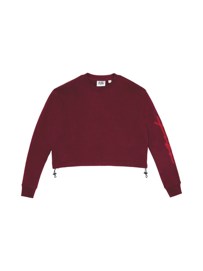 Women's Utility Signature Crewneck - Burgundy